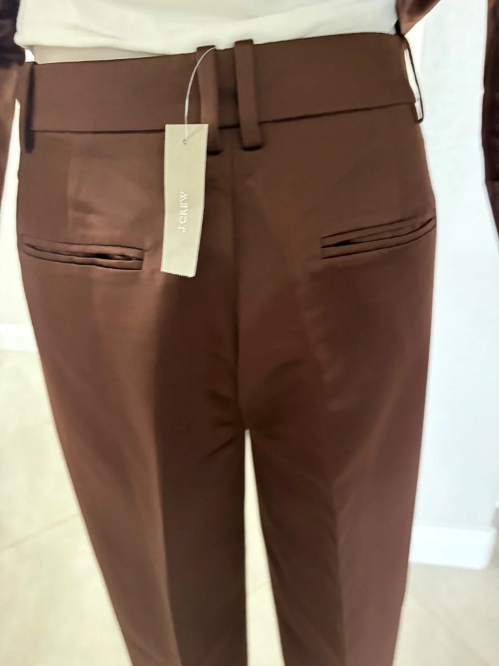 NWT J Crew Wide-leg pleated pant in duchesse satin